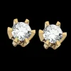 Scrouples Prinsesse 14 Karat Guld Ørestikker med Diamanter 0,26 Carat W/VVS