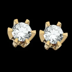 Scrouples Prinsesse 14 Karat Guld Ørestikker med Diamanter 0,26 Carat W/VVS