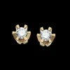 Scrouples Prinsesse Ørestikker i 14 Karat Guld med Brillanter 0,06 Carat W/VVS