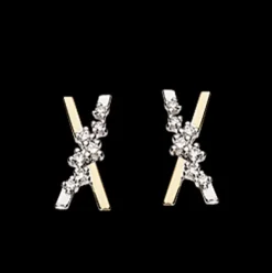 Scrouples Øreringe i 14 Karat Guld med Diamanter 0,07 Carat W/SI