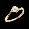 Scrouples Ring i 8 Karat Guld med Ferskvandsperle