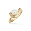 Scrouples Ring i 8 Karat Guld med Ferskvandsperler