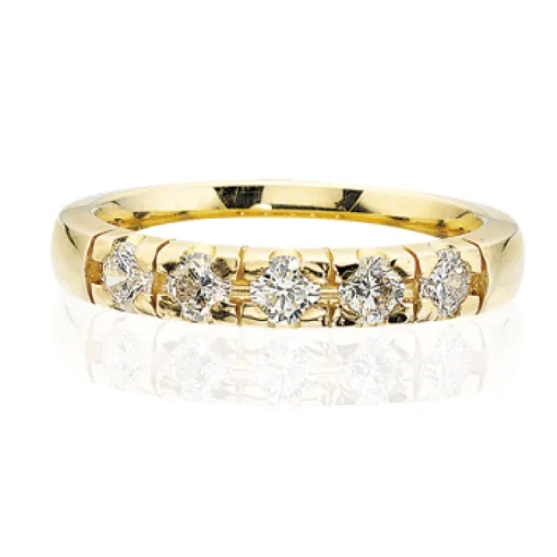 Scrouples Ring i 14 Karat Guld med Diamanter 0,35 Carat W/SI