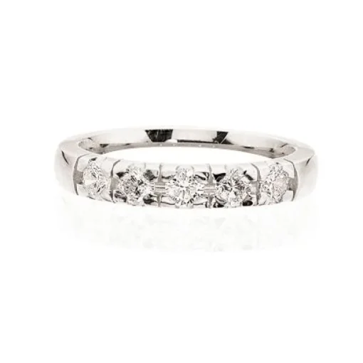 Scrouples Ring i 14 Karat Hvidguld med Diamanter 0,35 Carat W/SI