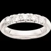 Scrouples Rustik Alliance 14 Karat Hvidguld Ring med Diamant 0,09 Carat W/SI