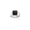 Scrouples Signet Herrering i Sterling Sølv med Onyx