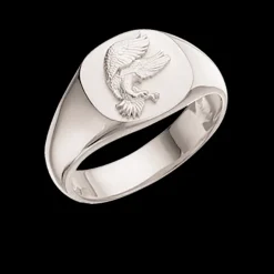 Scrouples Signet Ørn Sterling Sølv Herrering 791272