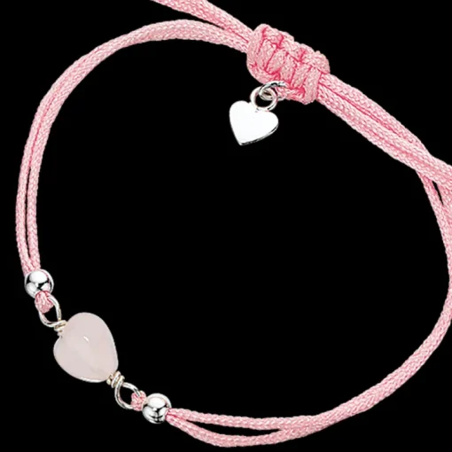Scrouples Snor Armbånd med Sølvhjerte 609242