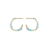 Sea Colour Hoops Forgyldt Sølv Øreringe fra Pernille Corydon
