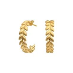 Season Hoops Creol Forgyldt Sølv Øreringe fra byBiehl