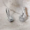 Smykkekæden 18 Karat Hvidguld Øreringe med Brillanter 0,64 Carat TW/SI