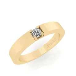 Smykkekæden Alliance 14 Karat Guld Ring med Diamant 0,05 Carat TW/SI