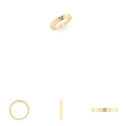 Smykkekæden Alliance 14 Karat Guld Ring med Diamant 0,05 Carat TW/SI