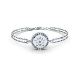 Smykkekæden Blomst Sterling Sølv Armbånd ORSL008S
