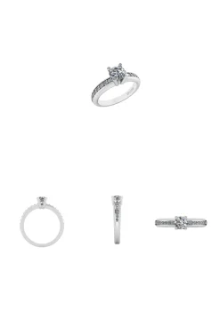 Smykkekæden Fiona Ring i 14 KT Hvidguld med Brillanter
