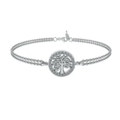 Smykkekæden Livets Træ Sterling Sølv Armbånd ORSL004S