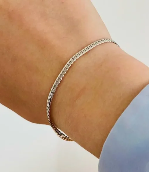 Smykkekæden Panser Armbånd i Sølv