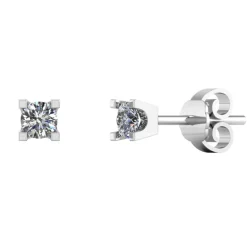 Smykkekæden Øreringe i 14 Karat Hvidguld med Brillanter 0,30 Carat TW/SI