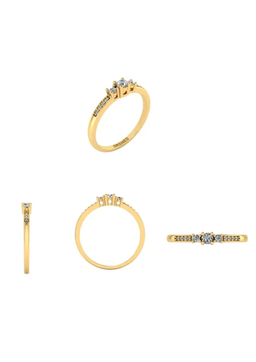 Smykkekæden Ring i 8 Karat Guld 50-00120-1030