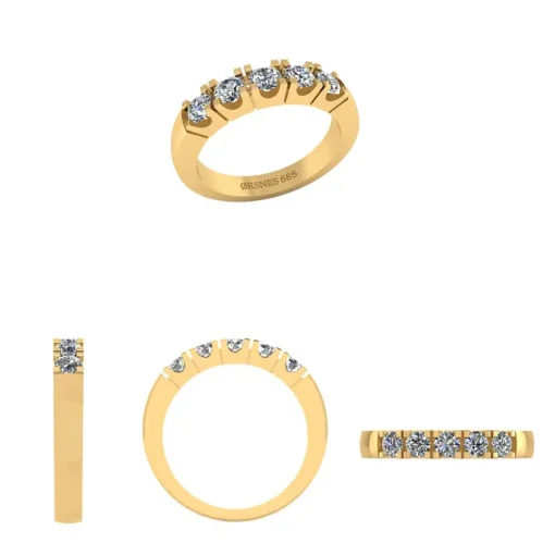 Smykkekæden Ring i 14 Karat Guld med Diamanter 1,25 Carat TW/SI
