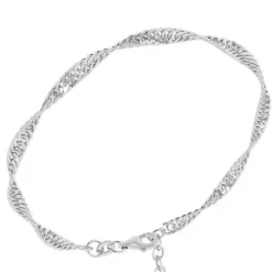 Smykkekæden Singapore Sterling Sølv Armbånd
