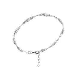 Smykkekæden Singapore Sterling Sølv Armbånd