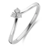 Spirit Icons Juliet Ring i 14 Karat Hvidguld med Diamanter 0,09 Carat W/VS
