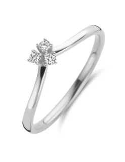 Spirit Icons Juliet Ring i 14 Karat Hvidguld med Diamanter 0,09 Carat W/VS