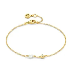 Spirit Icons Lucky Bracelet Pearl Armbånd i Forgyldt Sølv med Ferskvandsperle