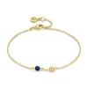 Spirit Icons Lucky Bracelet Blue Armbånd i Forgyldt Sølv