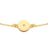 Spirit Icons Pulse Armbånd i Forgyldt Sølv med Diamant 0,01 Carat