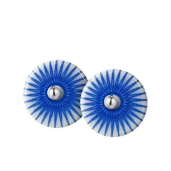 Splash Royal Blue Sterling Sølv Ørestikker fra Scherning med Porcelæn