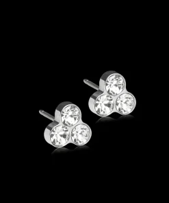 St Clover Titanium Øreringe fra Blomdahl med Krystal