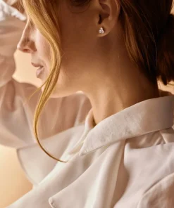 St Clover Titanium Øreringe fra Blomdahl med Krystal
