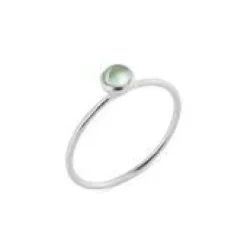 Sterling Sølv Ring fra Susanne Friis Bjørner med Grøn Kvarts