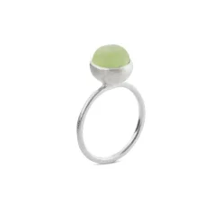 Sterling Sølv Ring fra Susanne Friis Bjørner med Prehnit