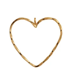 Stine A Funky Heart Pendant Forgyldt Sølv Vedhæng