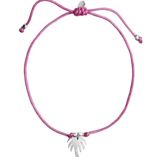 Stine A. Petit Palm Armbånd i Nylon med Sølv 3128-00-OS