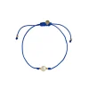 Stine A Petit Pearl Berrie Forgyldt Sølv Armbånd med Barokperle Og Nylon
