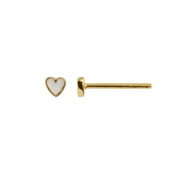Stine A Petite Love Heart Forgyldt Sølv Ørestik