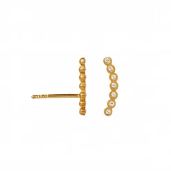 Stine A Seven Dots Forgyldt Sølv Ørering 1001-02-L