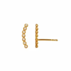Stine A Seven Dots Ørering i Forgyldt Sølv 1001-02-R