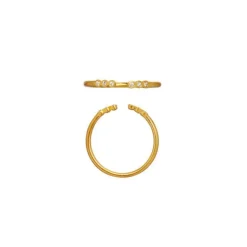 Stine A Six Dots Ring i Forgyldt Sølv 4024-02