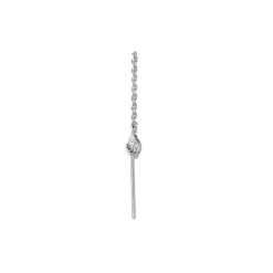 Stine A Tout Petit Dangling Ile De L'amour Ørering i Sterling Sølv