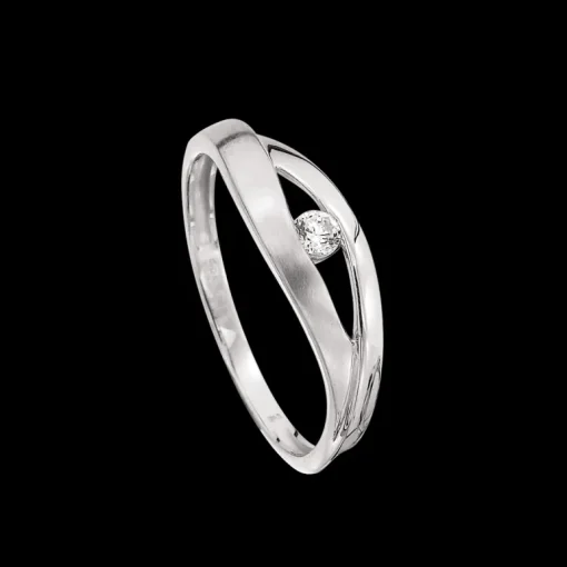 Støvring Design 14 Karat Hvidguld Ring 82232009