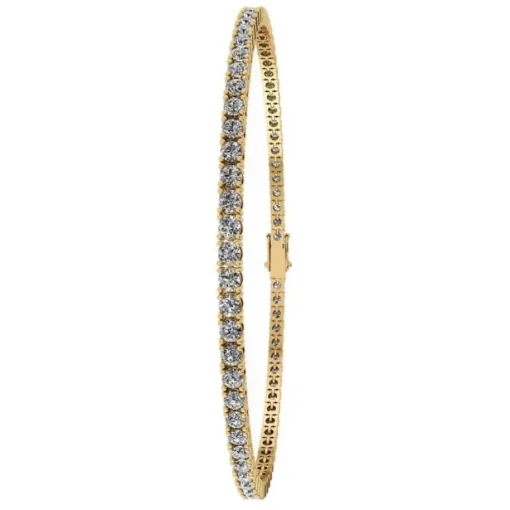 Tennis 14 Karat Guld Armbånd fra Henrik Ørsnes Design med Brillanter 2,50 Carat W/SI