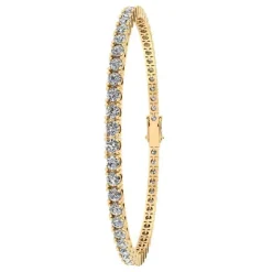 Tennis 14 Karat Guld Armbånd fra Henrik Ørsnes Design med Diamanter 5,60 Carat W/SI