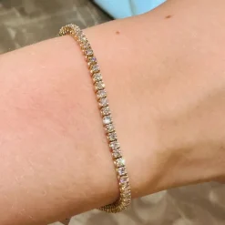 Tennis 14 Karat Guld Armbånd fra Henrik Ørsnes Design med Brillanter 2,50 Carat W/SI