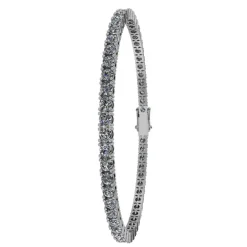 Tennis 14 Karat Hvidguld Armbånd fra Henrik Ørsnes Design med Brillanter 5,60 Carat TW/SI