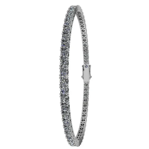 Tennis 14 Karat Hvidguld Armbånd fra Henrik Ørsnes Design med Brillanter 5,60 Carat TW/SI